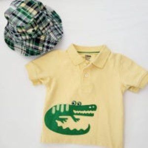 Gymboreeshirt  bucket hat  12-18M